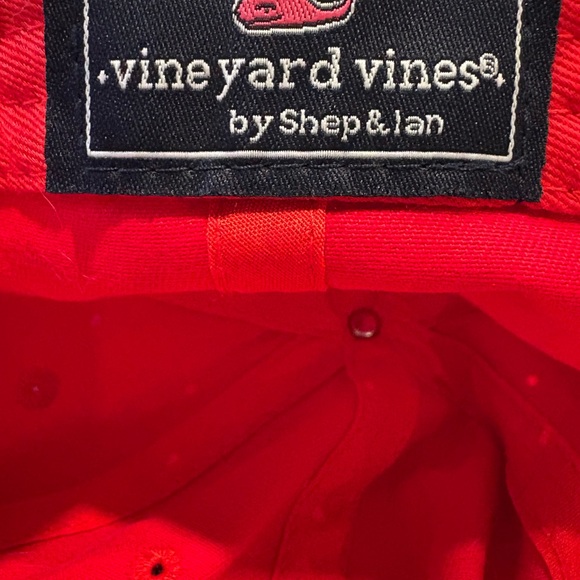 Vineyard Vines Classic Red Whale Logo Baseball Cap Adjustable Strapback BJ2 - Picture 6 of 7